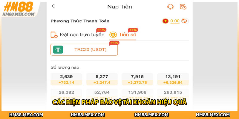 Các biện pháp bảo vệ tài khoản hiệu quả